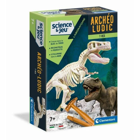 Gioco di Scavi Clementoni T-Rex fosforescente