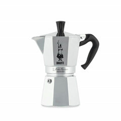 Caffettiera Italiana Bialetti MOKA Argentato Alluminio 6 Tazze