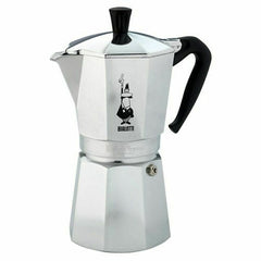 Caffettiera Italiana Bialetti MOKA Argentato Alluminio 12 Tazze