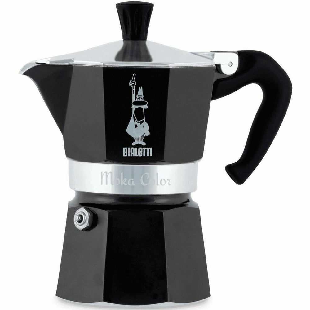 Caffettiera Italiana Bialetti MOKA EXPRESS Nero Alluminio 200 ml