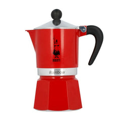 Caffettiera Italiana Bialetti Rainbow rouge 6 Tazze Alluminio
