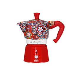 Caffettiera Italiana Bialetti MOKA EXPRESS D&G 3T Alluminio Bachelite 3 Tazze