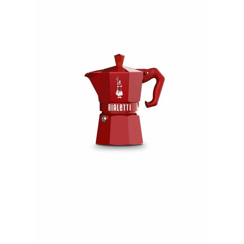 Cafetera Italiana Bialetti MOKA EXCLUSIVE Rojo Aluminio 3 Tazas