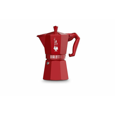 Cafetera Italiana Bialetti MOKA EXCLUSIVE Rojo Aluminio 6 Tazas