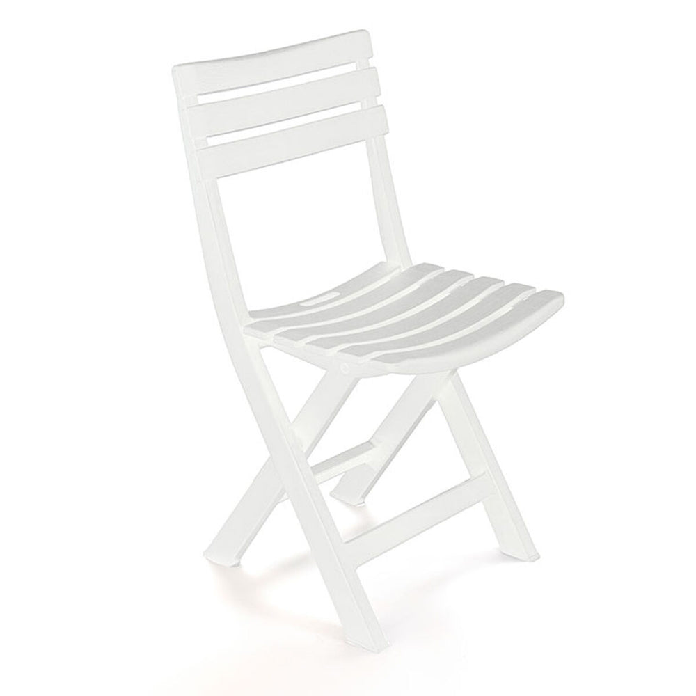 Sedia Pieghevole IPAE Progarden Birki bir80cbi Bianco 44 x 41 x 78 cm