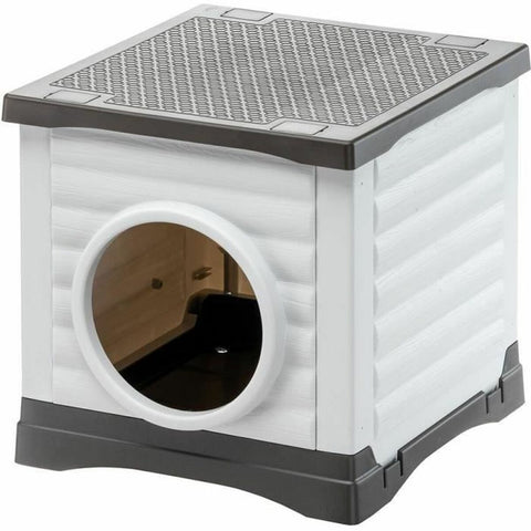 Letto per animali domestici Ferplast PETVILLA 50 Resina Termoplastico 38,5 x 43 x 38,5 cm Bianco Grigio
