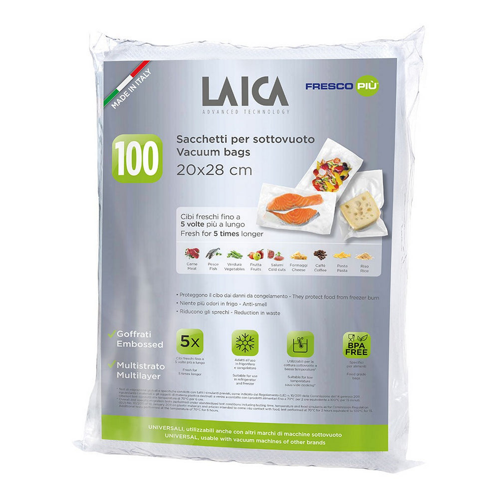 Sacchetti sottovuoto LAICA VT3501 100 Pezzi 20 x 28 cm