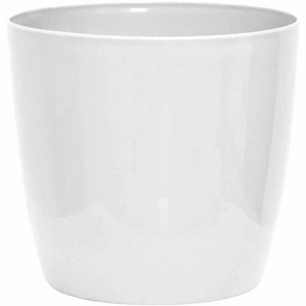 Vaso Garden ID Bianco Plastica Plastica riciclata Luminoso 35 cm Con ruote