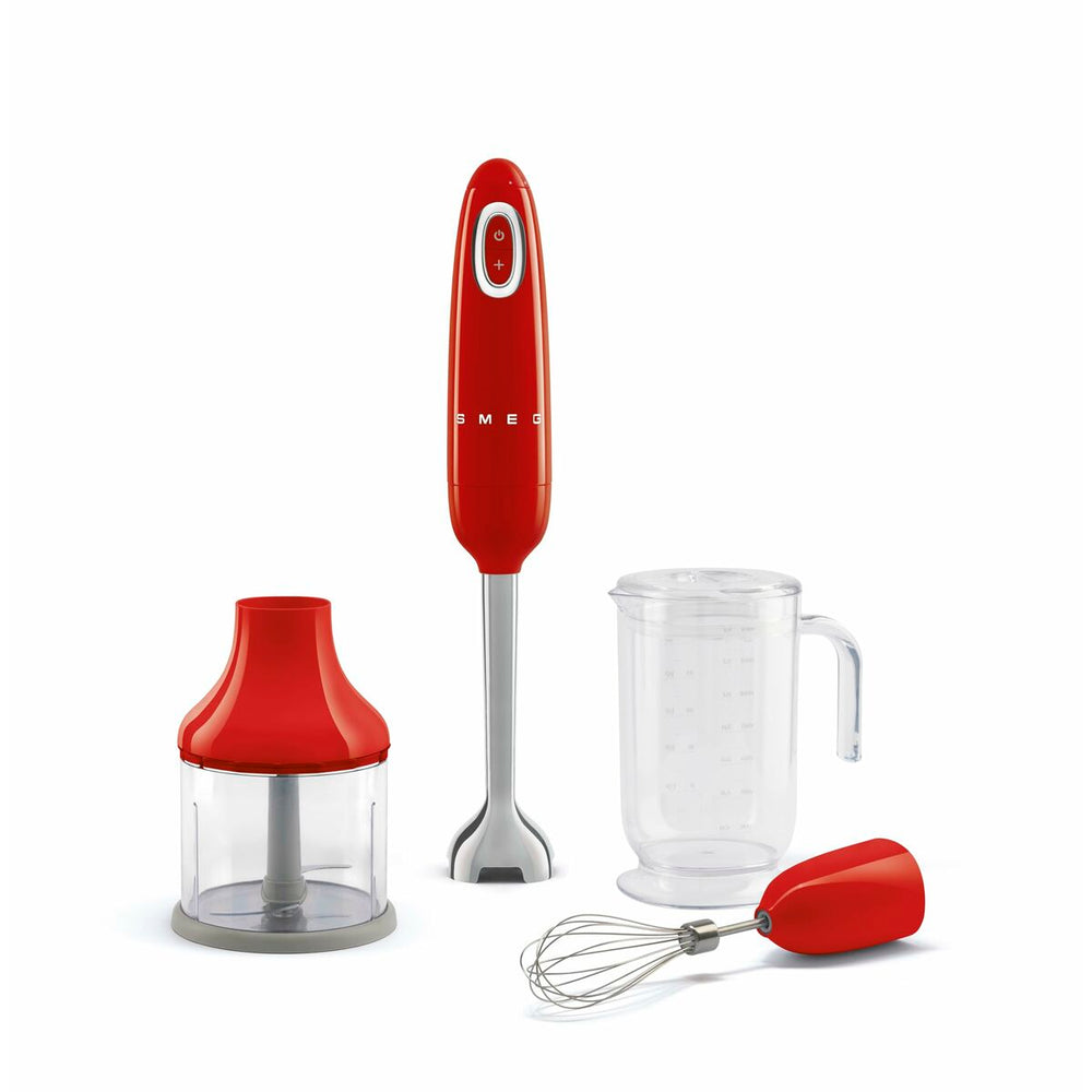 Frullatore a Immersione Multifunzione con Accessori Smeg HBF03RDEU Rosso 700 W