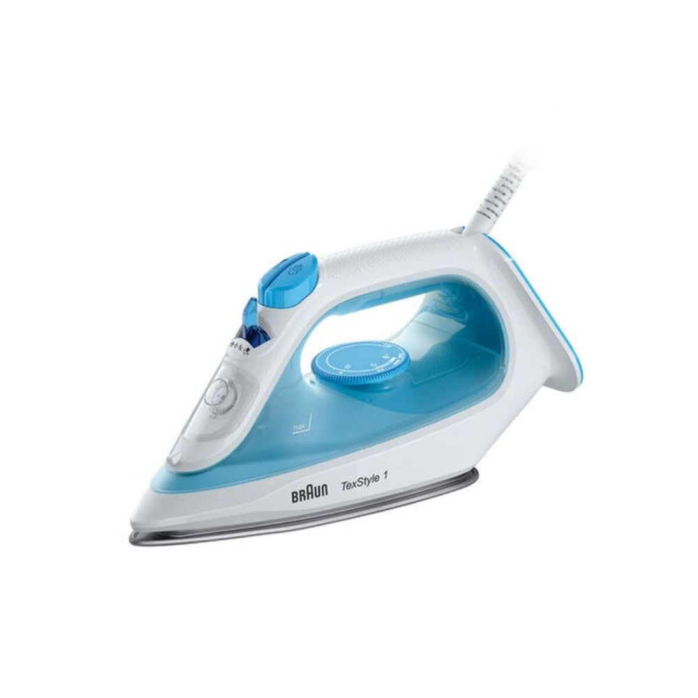 Ferro da Stiro a Vapore secco da viaggio Braun TexStyle 1 Azzurro Bianco 2000 W