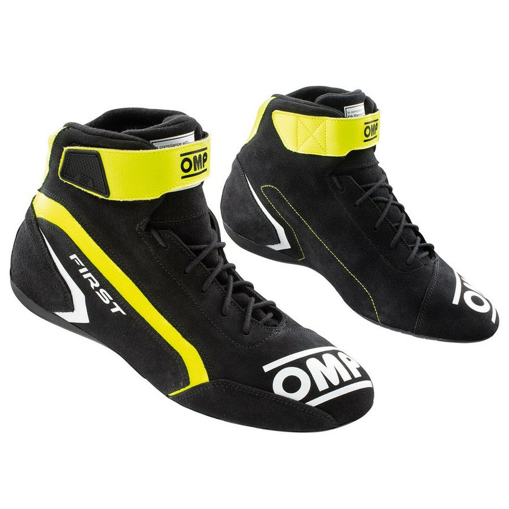 Stivali Racing OMP FIRST Nero/Giallo 42