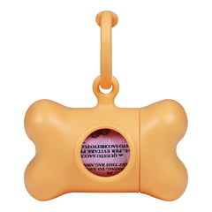 Dispenser di Buste per Animali Domestici United Pets Bon Ton Nano Classic Cane Arancio Plastica riciclata (6 x 3 x 4 cm)