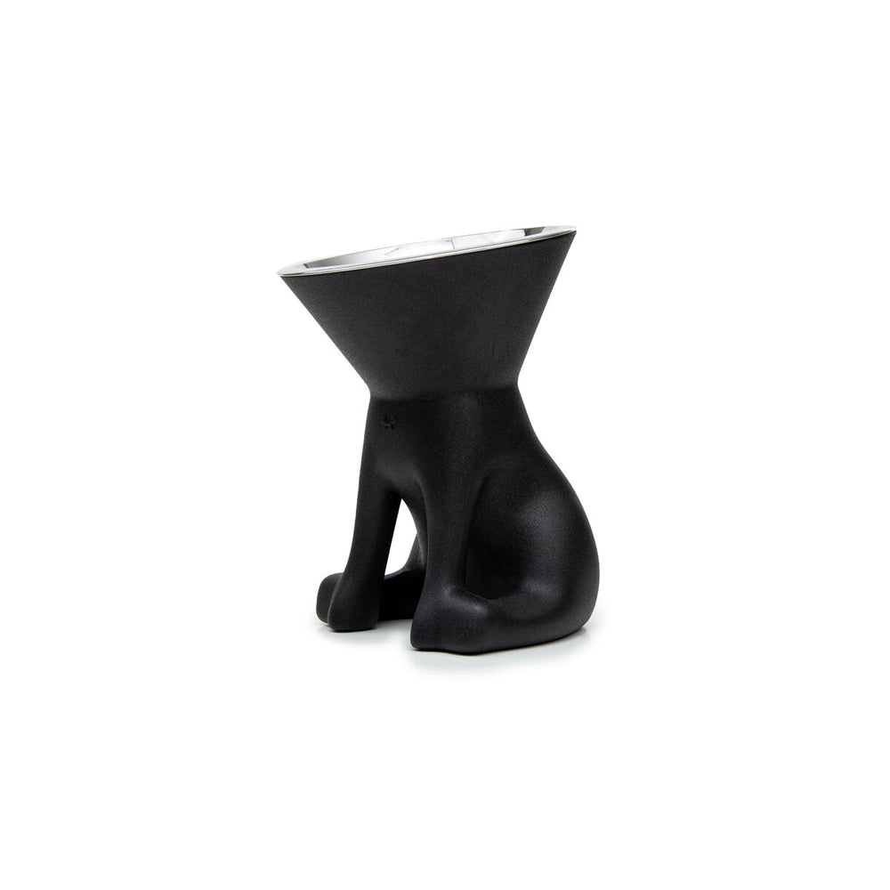 Ciotola per cani United Pets Up Elisabeth Nero Acciaio inossidabile Polietilene 1 L