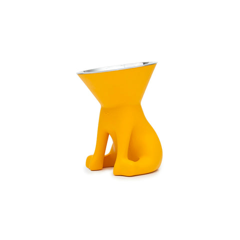 Ciotola per cani United Pets Elisabeth Yellow Acciaio inossidabile Polietilene 1 L