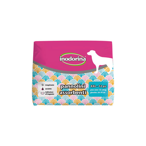 Disposable nappies Inodorina 50 + 70 cm 12 Units