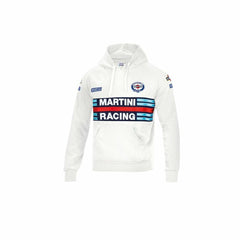 Sudadera con Capucha Sparco Martini Racing Algodón Blanco XXL