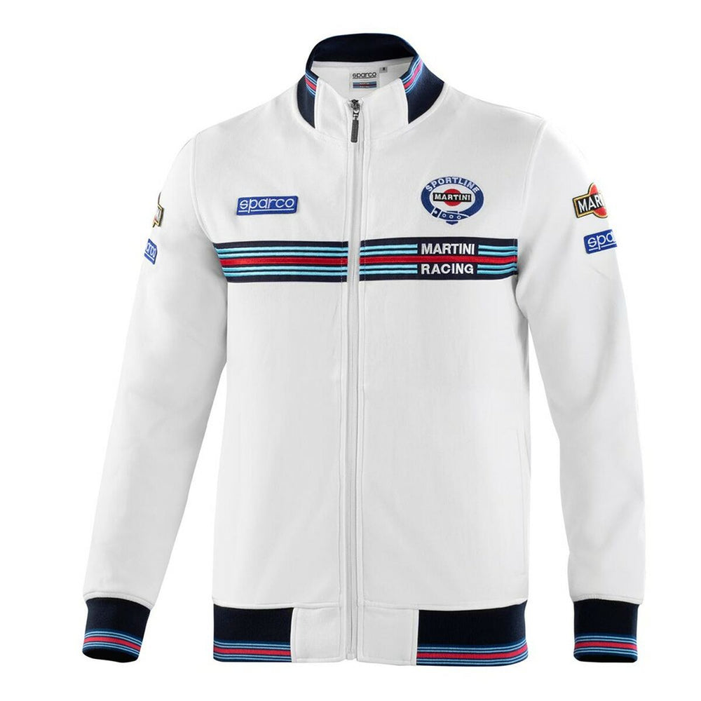 Felpa con Cappuccio Sparco Bianco L