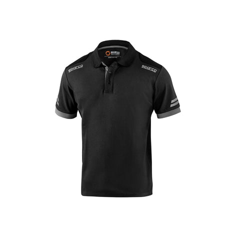 Polo a Maniche Corte Uomo Sparco Nero S
