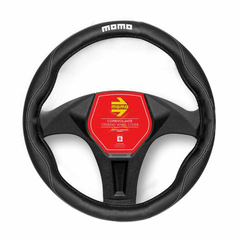 Funda para Volante MOMO MOMLSWC011BW Negro Ø 36,5 - 39 cm