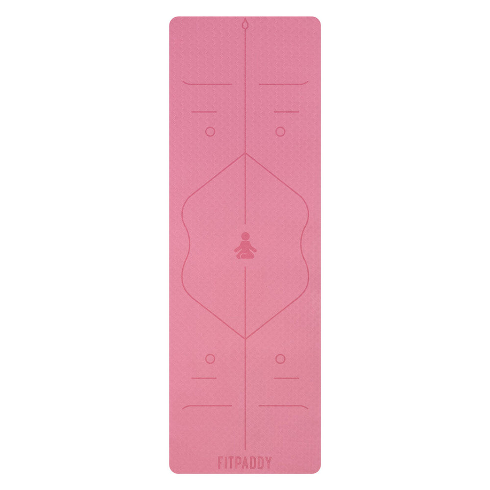 Tappetino di Yoga Fitpaddy Rosa