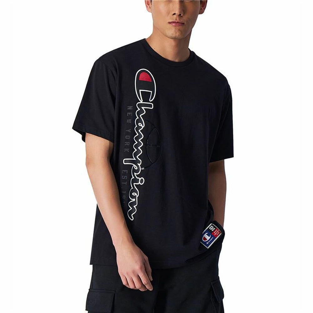 Camiseta de Manga Corta Hombre Champion Crewneck Negro