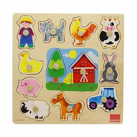 Puzzle di Legno per Bambini Goula 53025 (12 pcs)