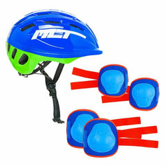 Kit casco e ginocchiere Moltó Azzurro 2-10 Anni