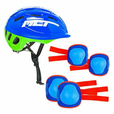 Kit casco e ginocchiere Moltó Azzurro 2-10 Anni