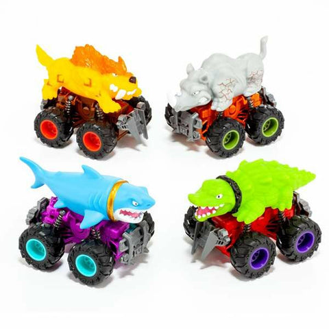 Macchina a Carica a Molla Moltó Beast Wheels Multicolore