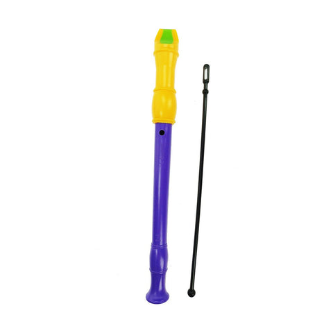 Flauta Dulce Reig Morado Amarillo Con estuche