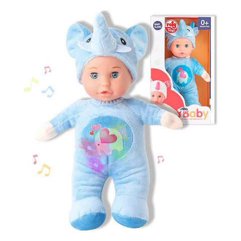 Bambolotto Neonato Reig 30 cm Elefante Peluche Azzurro (30 cm)