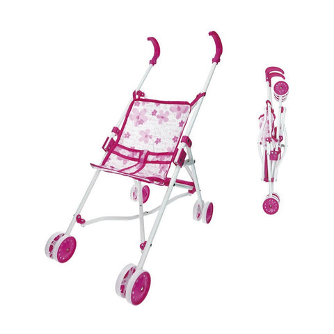 Carrozzina per Bambole Reig Pieghevole Rosa 25,5 x 41,5 x 55,5 cm