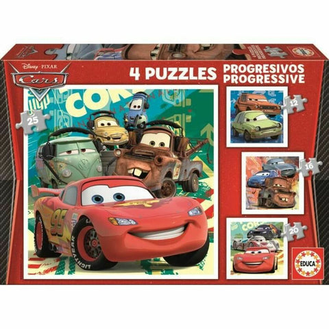 Puzzle Educa Cars (4 Unità)