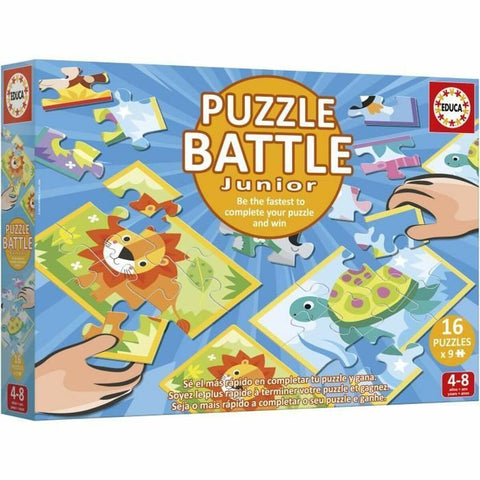 Puzzle Educa Battle Jr Animales 144 Pezzi