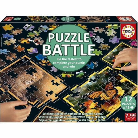 Puzzle Educa Battle Jr Natura 42 Pezzi (12 Unità)