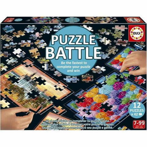 Puzzle Educa Battle Travel 42 Pezzi (12 Unità)