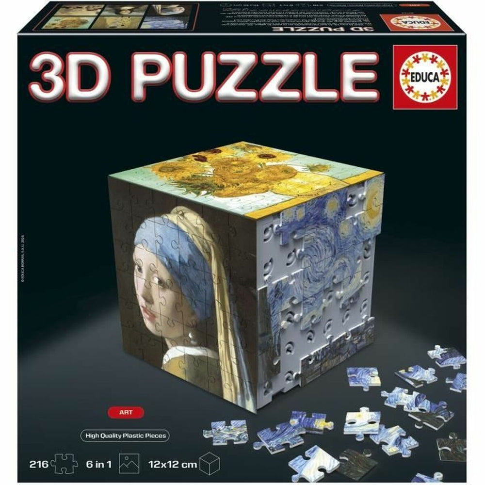 Puzzle Educa Arte en Cubo 36 Pezzi 216 Pezzi (6 Unità)