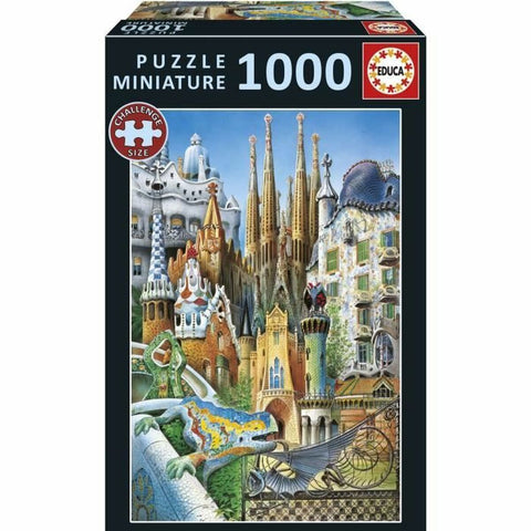 Puzzle Educa Gaudí, Collage Miniatura 1000 Pieces