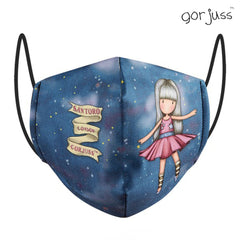 Mascherina Igienica in Stoffa Riutilizzabile Gorjuss Azzurro