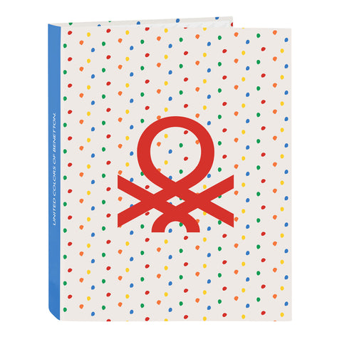 Raccoglitore ad anelli Benetton Topitos A4 (26.5 x 33 x 4 cm)