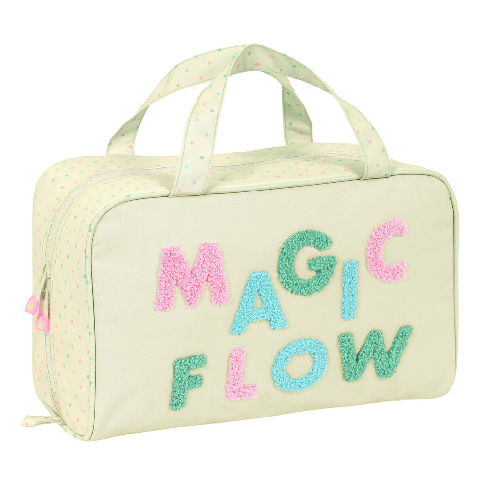 Necessaire per la Scuola Glow Lab Magic flow Beige 31 x 14 x 19 cm