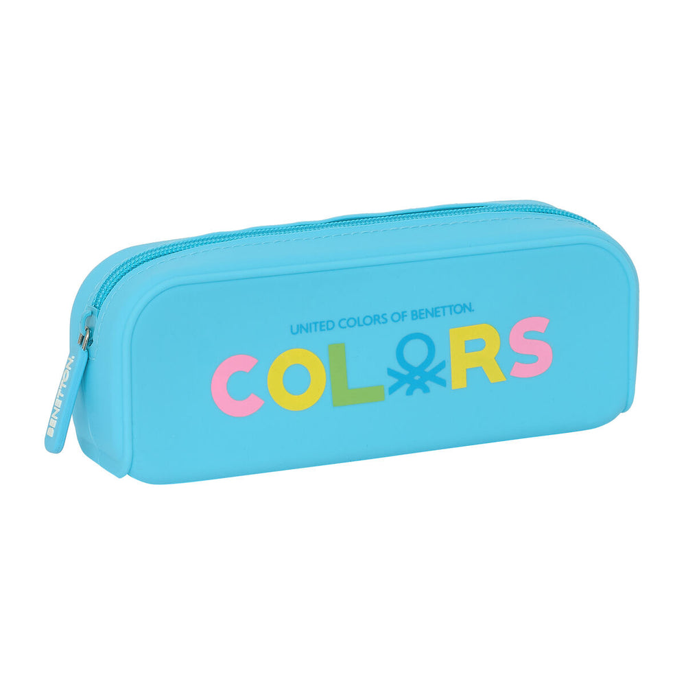 Astuccio Scuola Benetton Spring Blu cielo 18.5 x 7.5 x 5.5 cm