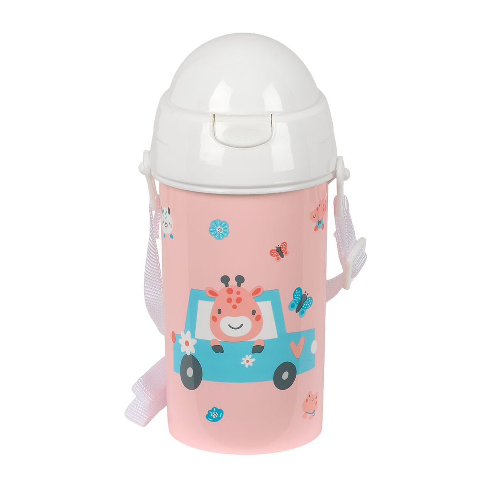 Bottiglia d'acqua Safta Jirafa Corallo PVC 500 ml
