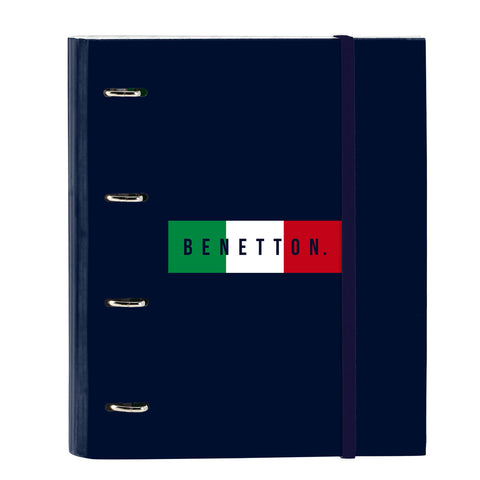 Raccoglitore ad anelli Benetton Flag Blu Marino 27 x 32 x 3.5 cm