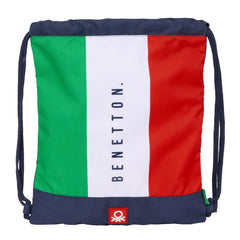 Zainetto con Cordini Benetton Flag Blu Marino 35 x 40 x 1 cm