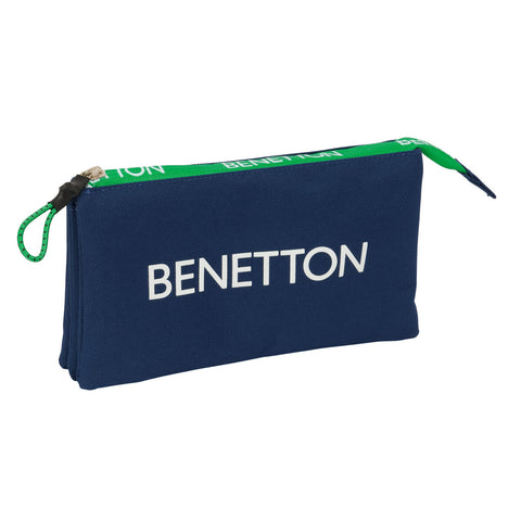 Necessaire Benetton Green Blu Marino 22 x 12 x 3 cm