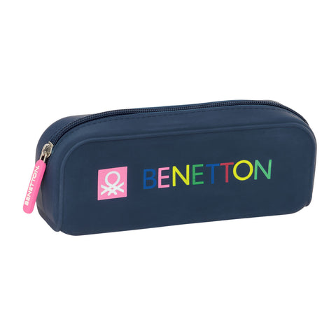 Necessaire Benetton Damero Blu Marino 18.5 x 7.5 x 5.5 cm