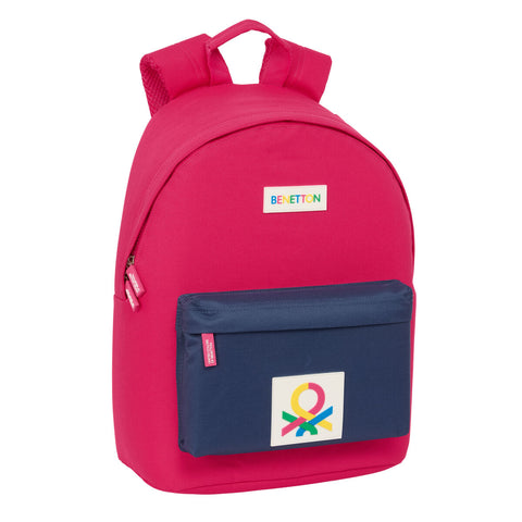 Zaino per Portatile Benetton benetton Ciliegia Blu Marino 31 x 41 x 16 cm