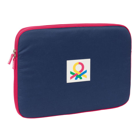 Custodia per Portatile Benetton Cherry Ciliegia Blu Marino 15,6'' 39,5 x 27,5 x 3,5 cm
