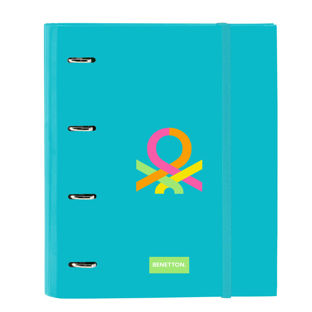 Raccoglitore ad anelli Benetton Summer Azzurro 27 x 32 x 3.5 cm